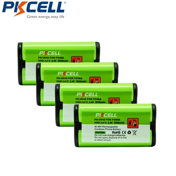 

4 x Cordless Home Phone Battery Pack NiMh 2.4V 1600mAh AA*2 for Panasonic HHR-P546 HHR-P546A