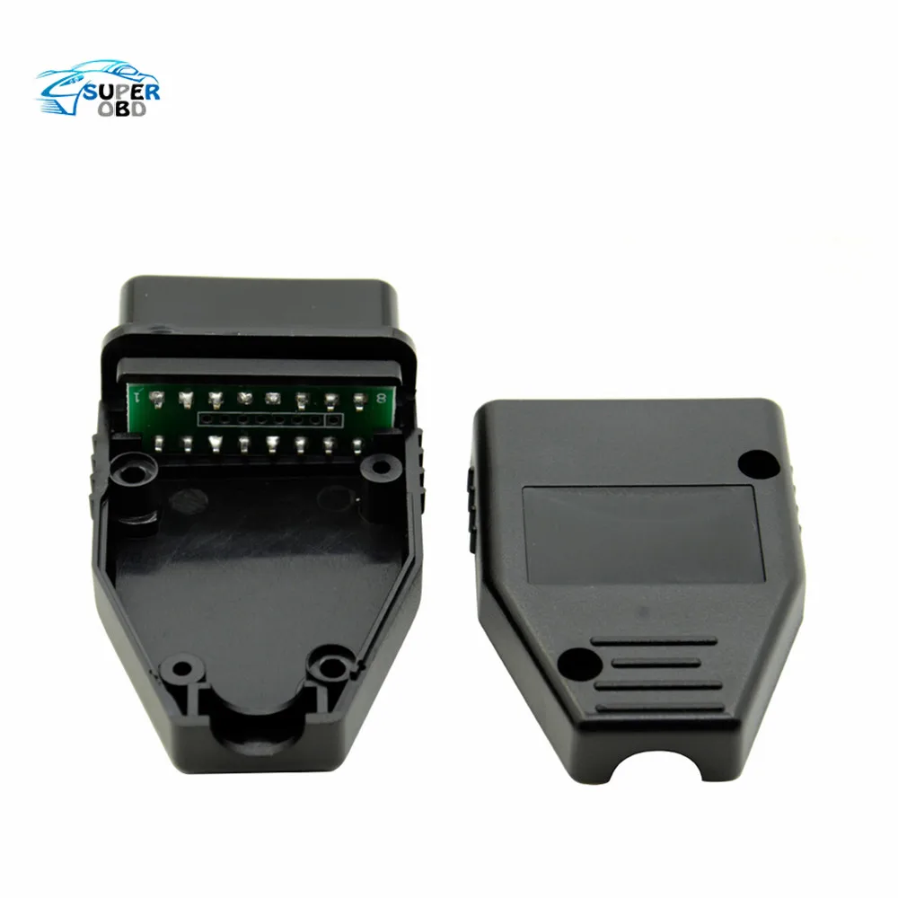 Заводская цена штепсельная вилка OBD2 16 контактный разъем адаптер OBD II OBDII J1962 в
