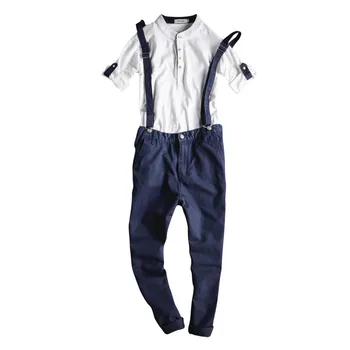 

New Fashion Mens Blue Denim Overalls Male Casual Summer Jeans Detachable Cargo Trousers Bib Pants Jumpsuits For Man Ankle Length