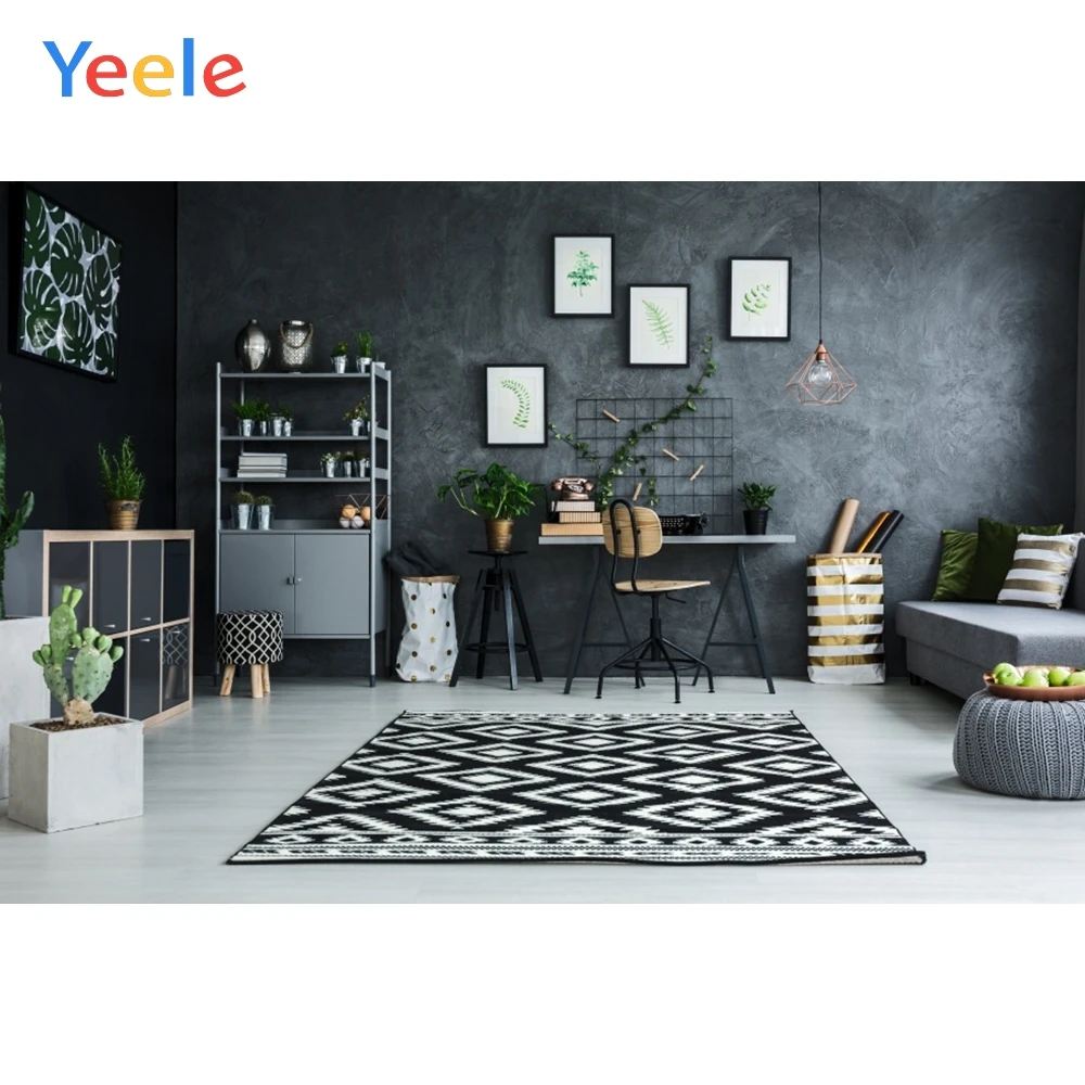 

Yeele Living Room Wooden Bookshelf Sofa Blanket Baby Child Interior Photo Backgrounds Photographic Backdrops For Photo Studio
