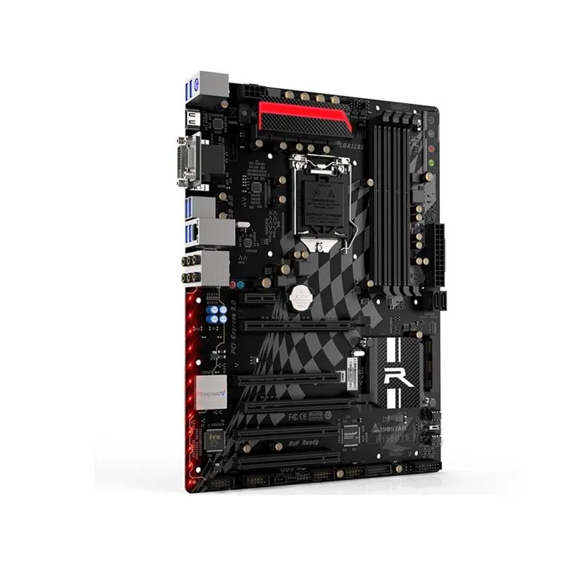 Biostar hi fi B150GT5 original использовали материнскую плату B150 LGA 1151 DDR4 64 г SATA3 USB3.0 ATX|used