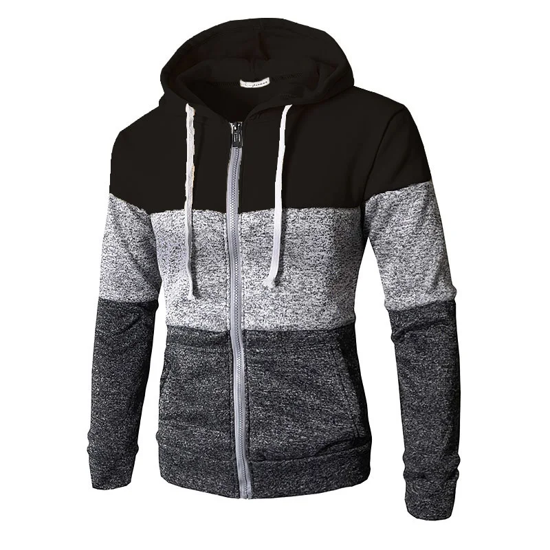 2018 модные толстовки с капюшоном Для мужчин Sudaderas Hombre бренда в стиле пэчворк на