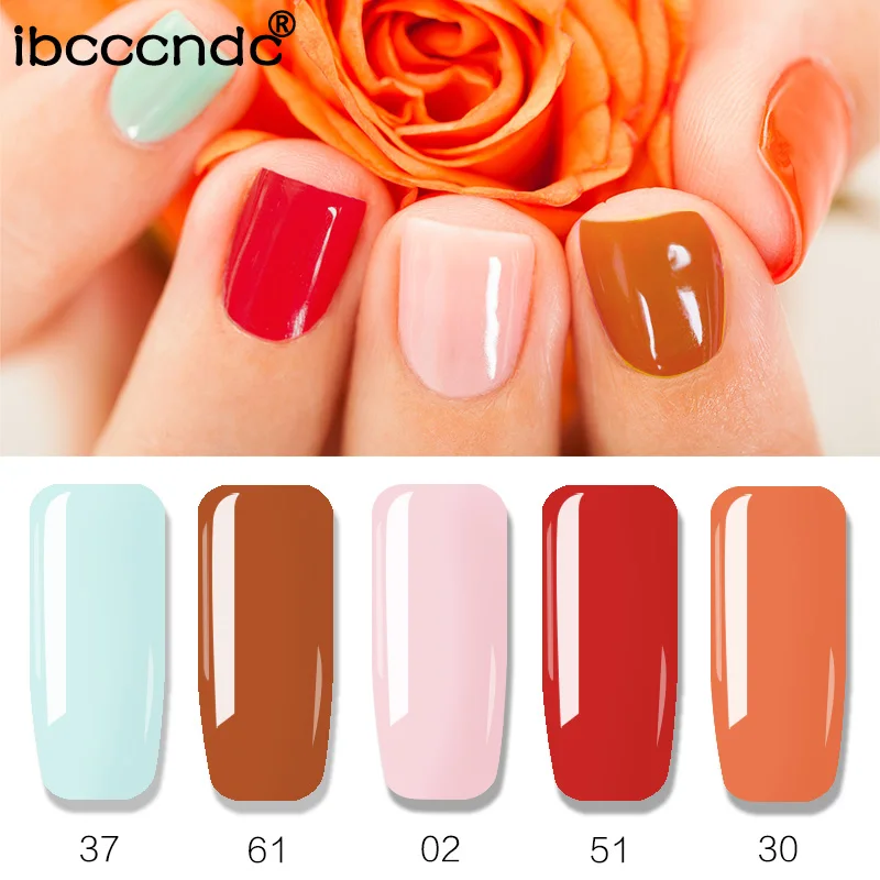

IBCCCNDC 1pcs 10ml 120 Colors Gel Nail Polish Glossy Gel Nails Varnish Manicure Soak Off UV LED Long Lasting Nail Lacquer