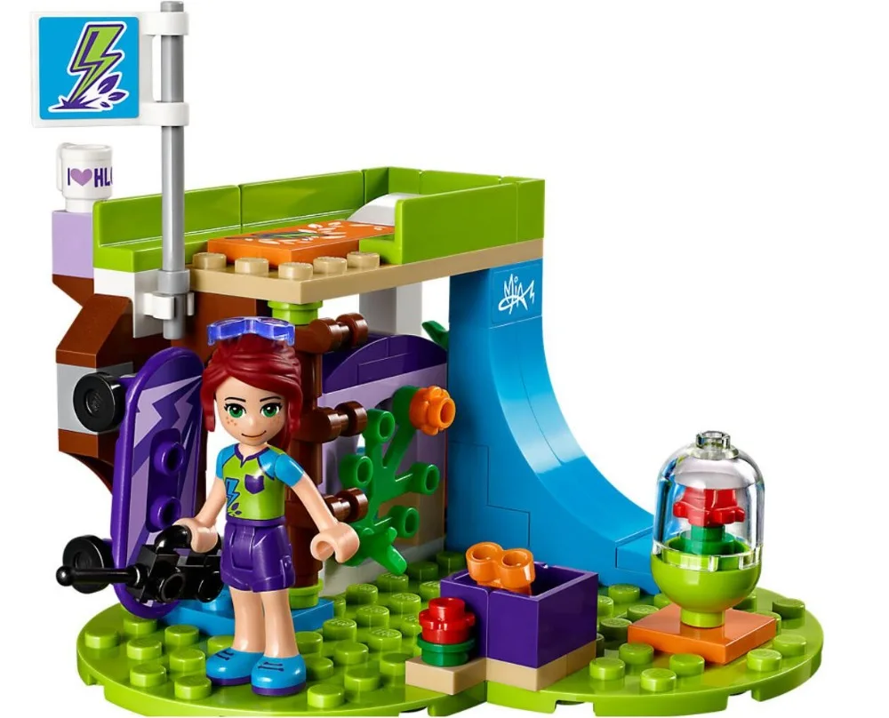 

Bela 10848 88pcs Friend series Mia's Bedroom study Slide Model Building Block Bricks Children girl Gifts Compatible With Legoin