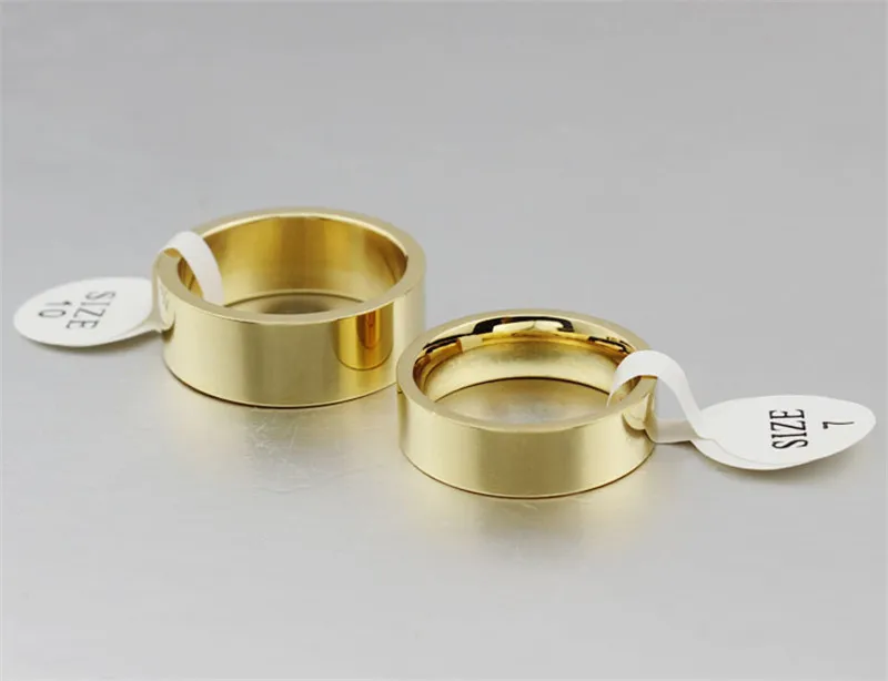 Пара Кольца корейский Для мужчин и Для женщин обручальное кольцо золотое старый покрытием черный чистый Титан пара кольцо набор люкс ювелирные изделия