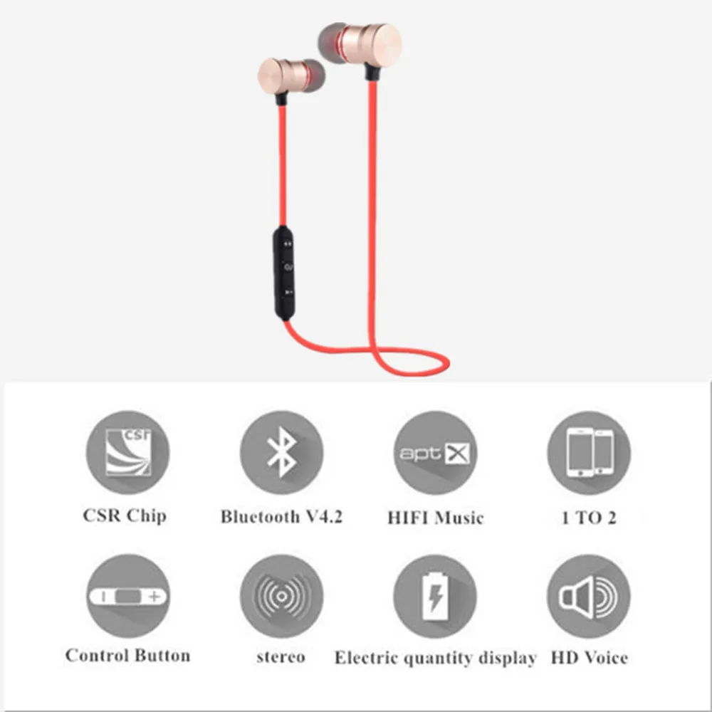  Zweige ES02 In-ohr Bluetooth Ohrhörer Drahtlose Kopfhörer Sport Musik Headset Für Apple iPhone Xiao