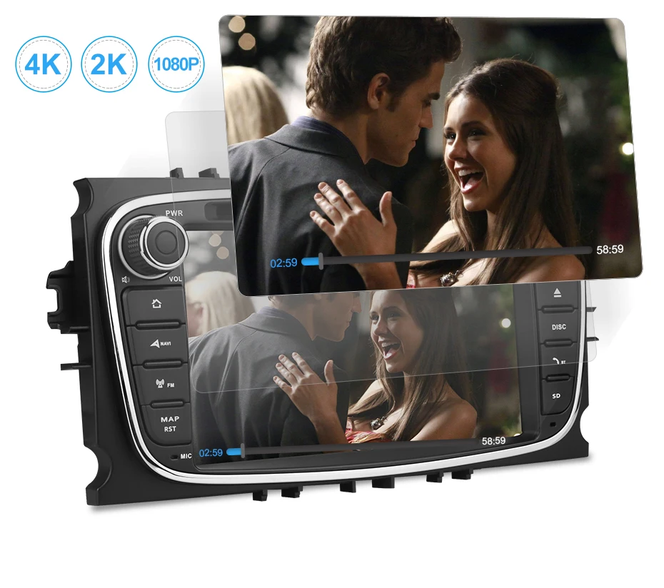 Flash Deal Isudar Car Multimedia player Android 9 GPS Autoradio 2 Din For FORD/Focus/Mondeo/S-MAX/C-MAX/Galaxy RAM 4GB 64GB Radio DSP DVR 22