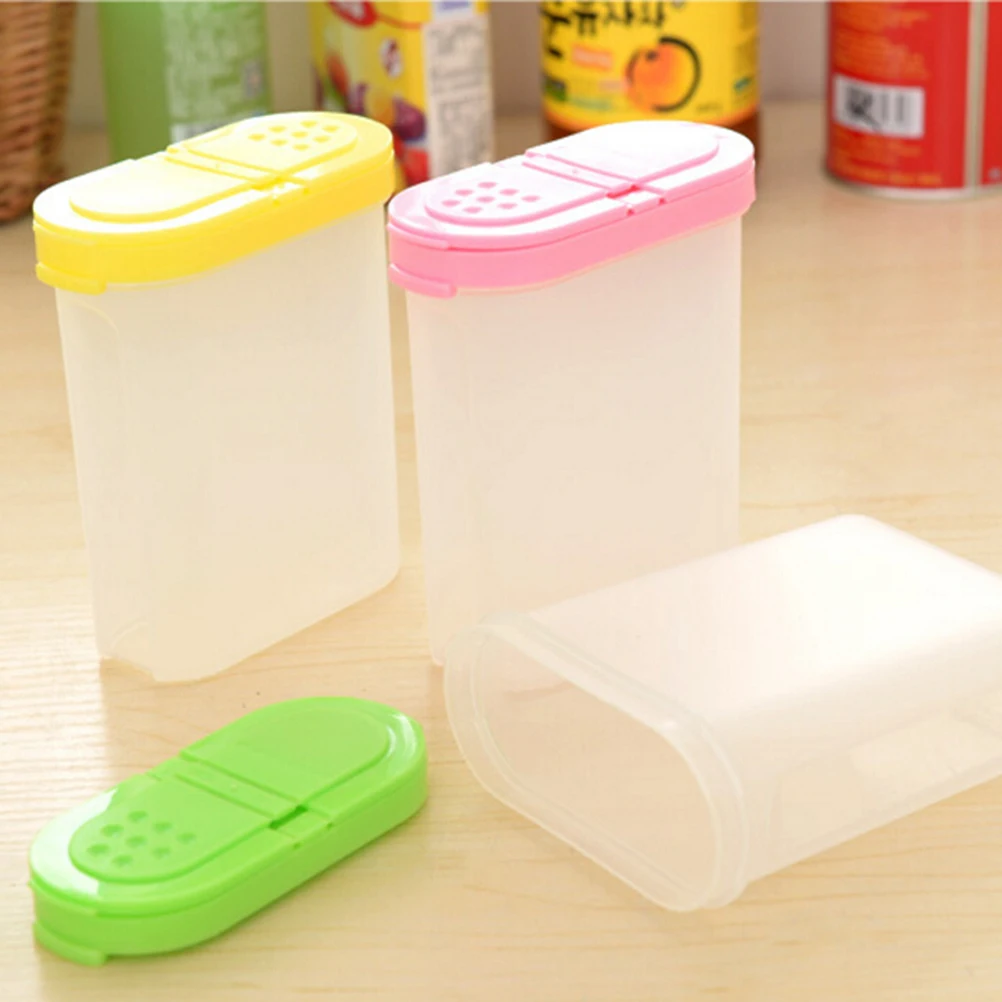 1Pcs 10.5*4.8*11.5cm Kitchen Necessary Plastic Spices Box Oval