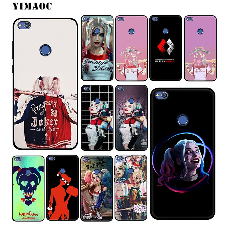 Харли Квинн Отряд Самоубийц мягкий чехол для huawei mate 20 10 P30 P20 Pro P10 P9 P Smart Z 2019 &amp Nova 3 3i