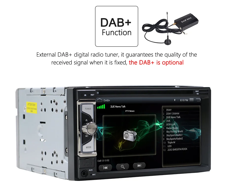 Flash Deal Eunavi Universal 2 Din Android 8.1 Car DVD Player Radio Stereo System 2din GPS Navigation WiFi Bluetooth Touch Screen 1024*600 12