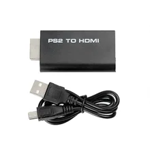 HDV-G300 PS2 to HDMI 480i/480p/576i Audio Video Converter Adapter with 3.5mm Audio Output Supports All PS2 Display Modes