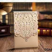 Высокое качество выдалбливают горный хрусталь пустой свадебные пригласительные карточки на заказ Печать содержание пригласительные карточки Свадебные украшения