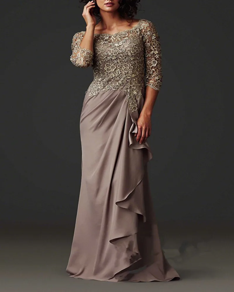 2016 mother of the bride dresses a line 3 4 sleeves grown