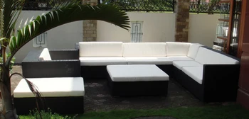 

2017 hot sale all weather outdoor pvc wicker composite used hotel patio furniture