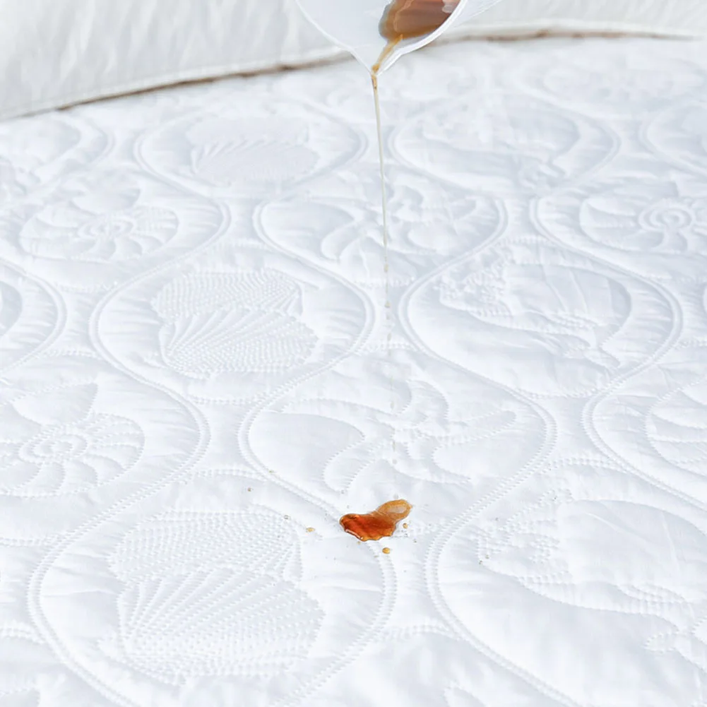  Meijuner Mattress Cover Waterproof Mattress Protector Cotton Bed Cover Embossed Bed Damp Proof Bed 