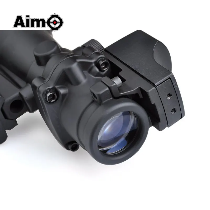 Aim O ACOG 4x32 оптический прицел и Мини Red Dot Настоящее красный Оптическое волокно Imager для Охота QD Крепление 1 компл. AO5316