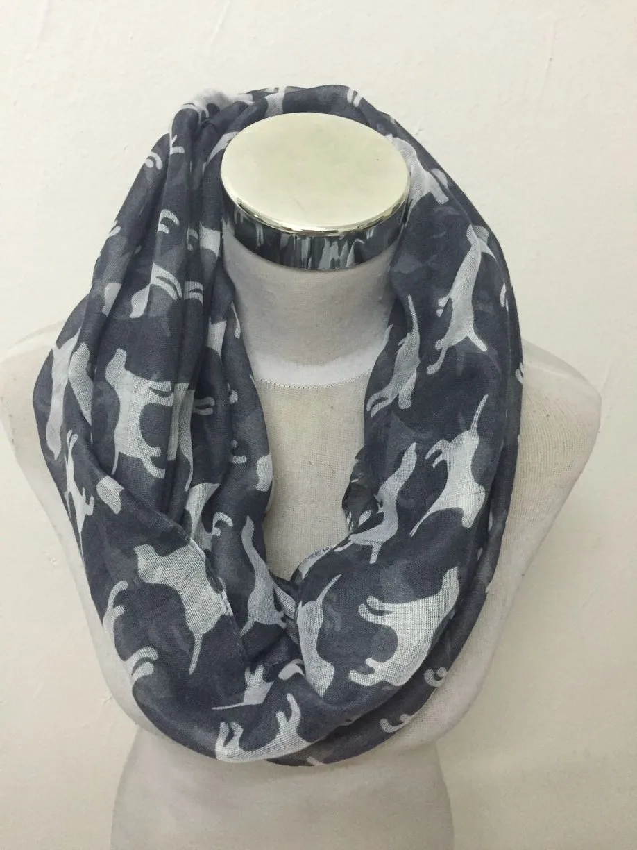 Free shipping ! Fashion dog Print infinity Scarfscarf fashionscarf scarvesscarf infinity