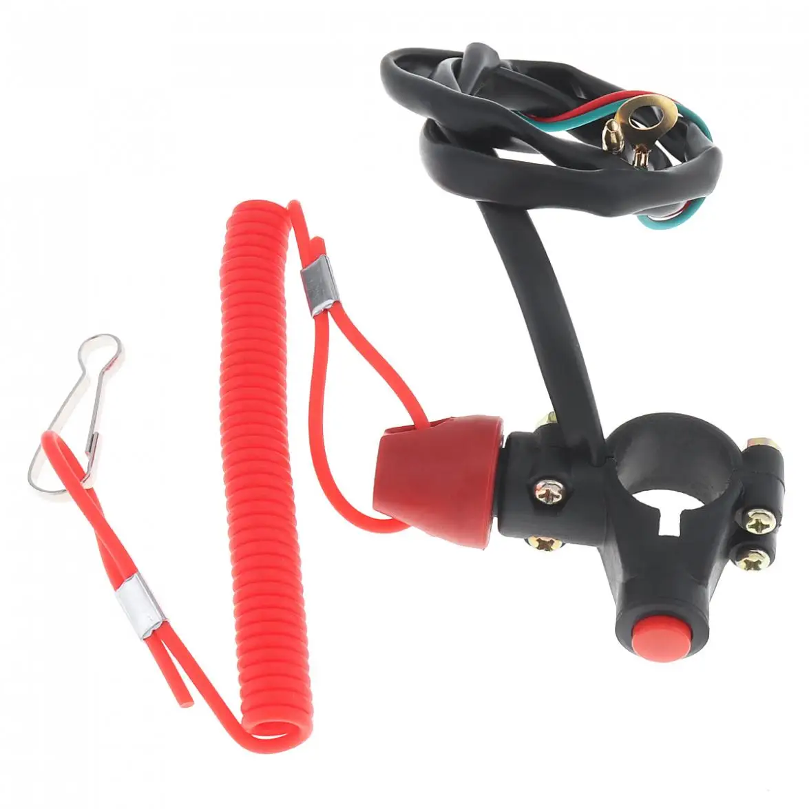 Motocicleta de Emergência Interruptor para Ligação cc da Motocicleta Plástico Universal Energia Fora Dupla Flameout Trainer Atv 49 22mm 7 Plástico universal 22mm motocicleta de emergência energia