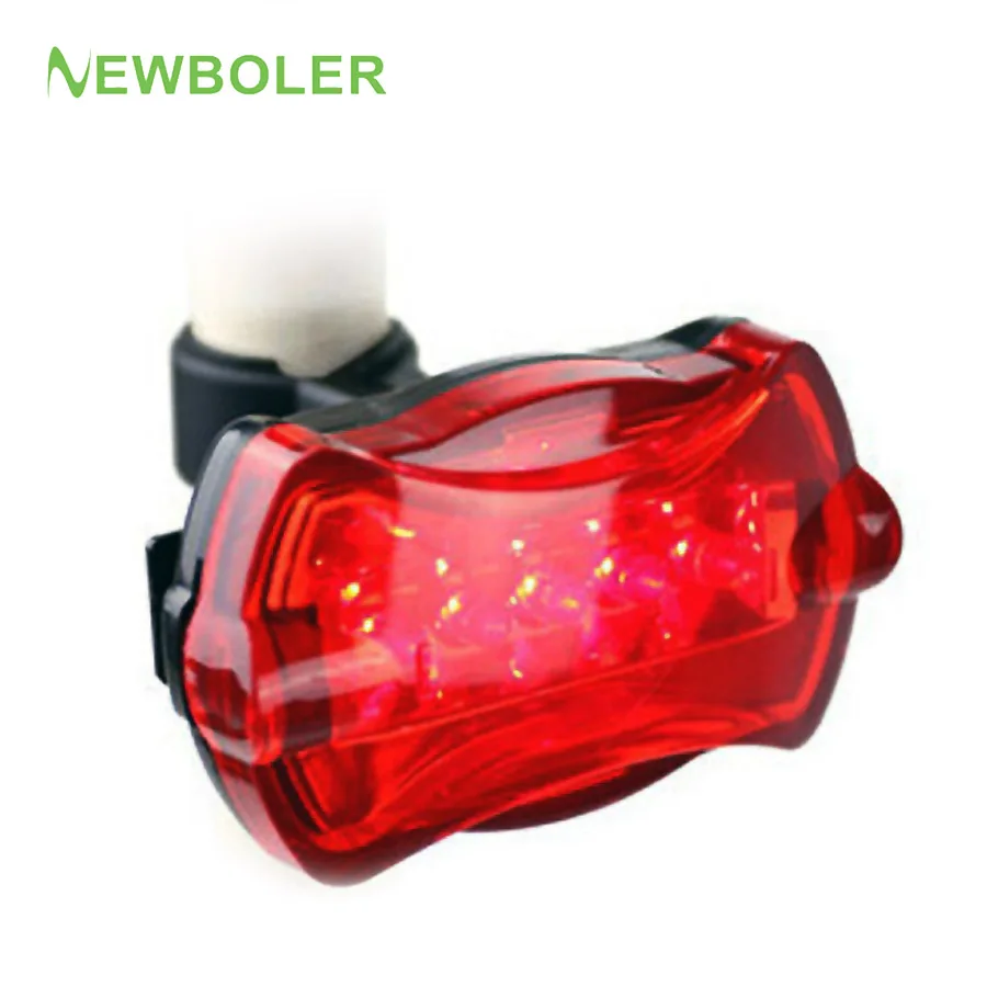 NEWBOLER 5LED велосипедный светильник 6 Режим вспышки велосипедный безопасный велосипедный задний фонарь водонепроницаемый велосипедный задний светильник мигающая сигнальная лампа