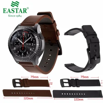 Genuine Classic Leather Strap For Samsung Gear S3 Band Frontier Strap For Gear S3 Classic Watchband 22mm Watch Bracelet