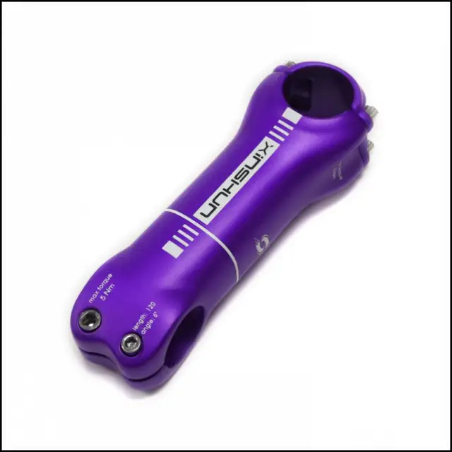 purple bike stem