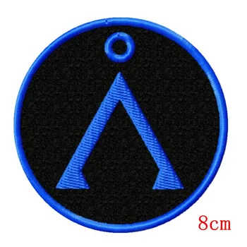 

Symbol of Stargate Embroidered Patch Iron on Sewing Applique Clothes Shoes Bags Decoration Patch Apparel DIY Sewing Accessorie