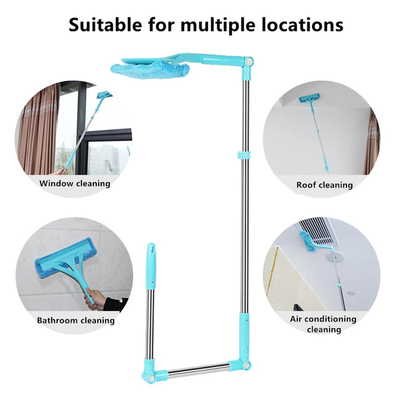 Очиститель окон телескопическая Многоуровневая щетка для чистки стекла очиститель зеркал щетка для чистки стекол