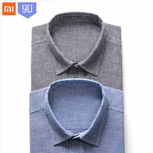 xiaomi 90 очков против морщин глажка хлопковая рубашка для длинноштапельного хлопка мягкая приятная для кожи рабочая одежда 5 цветов