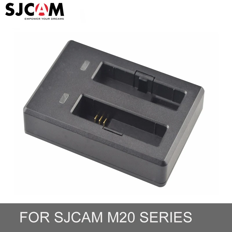 Настольное зарядное устройство для SJCAM M20 series оригинальное дорожное с двумя