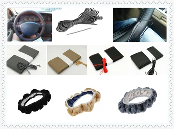 

Auto parts soft fiber leather braided steering wheel cover for Fiat Croma Linea Ulysse Oltre 600 1200 520 20-30 16-20
