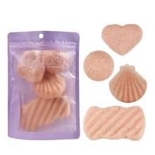 Прямая поставка 1 комплект Konjac мыть лицевые губки слоеного лица тела забота о здоровье очищение кожи SMJ