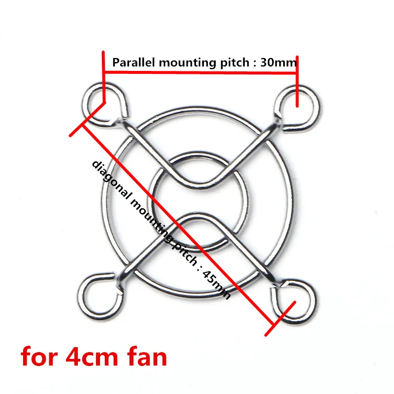 DuoWeiSi 3D Printer 4cm fan cover Metal fence cover fan protection grille Metal (iron) plating fan cover for 4cm fan