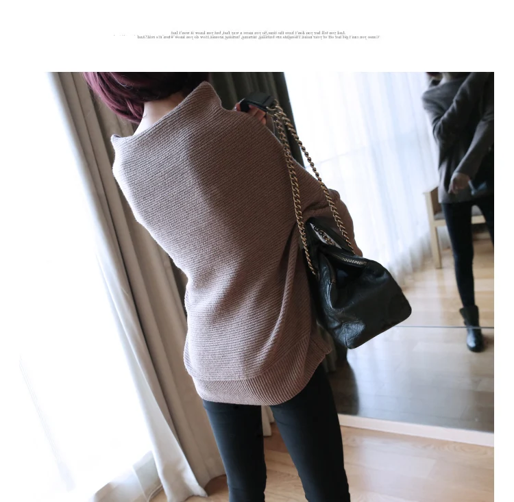 2018 Осень Новый женский свободный Модный пуловер женский длинный рукав джемпер свитер