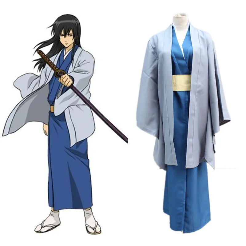 New Anime Gintama Katsura Kotarou Cosplay Costume Japanese Kimono ...