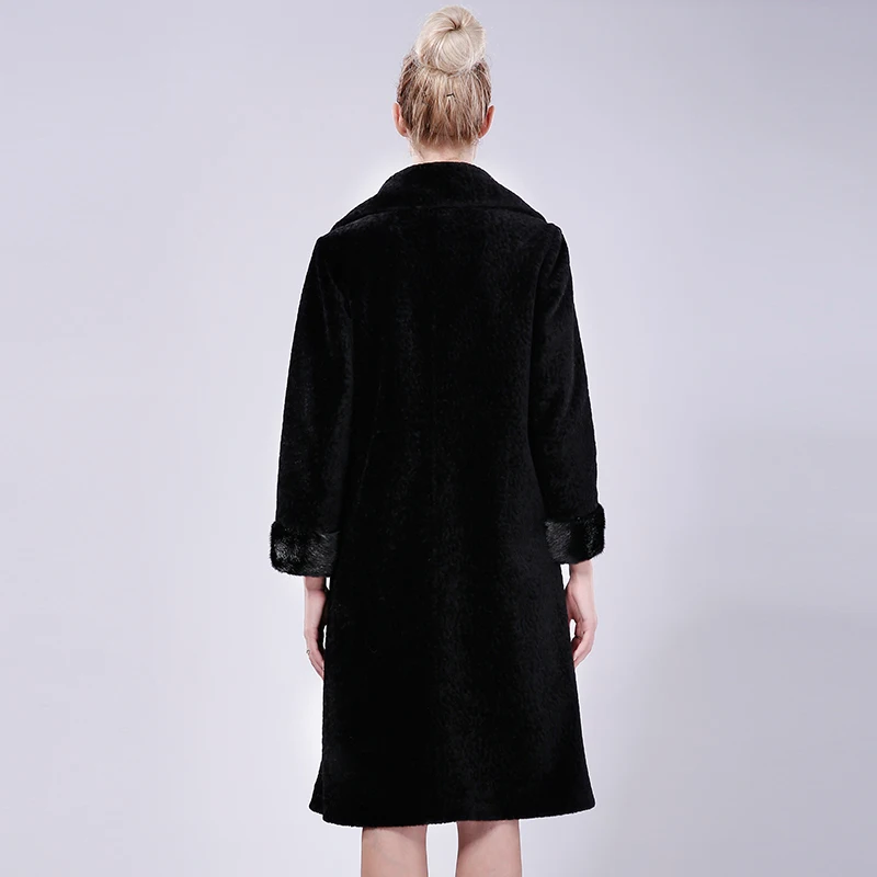 Réel De Manteaux Laine Noir Mouton Femmes Vison Peau Moutons Gilet Fourrure Russe Avec Vestes 100 En Naturel Femelle Manteau qXdx7XH