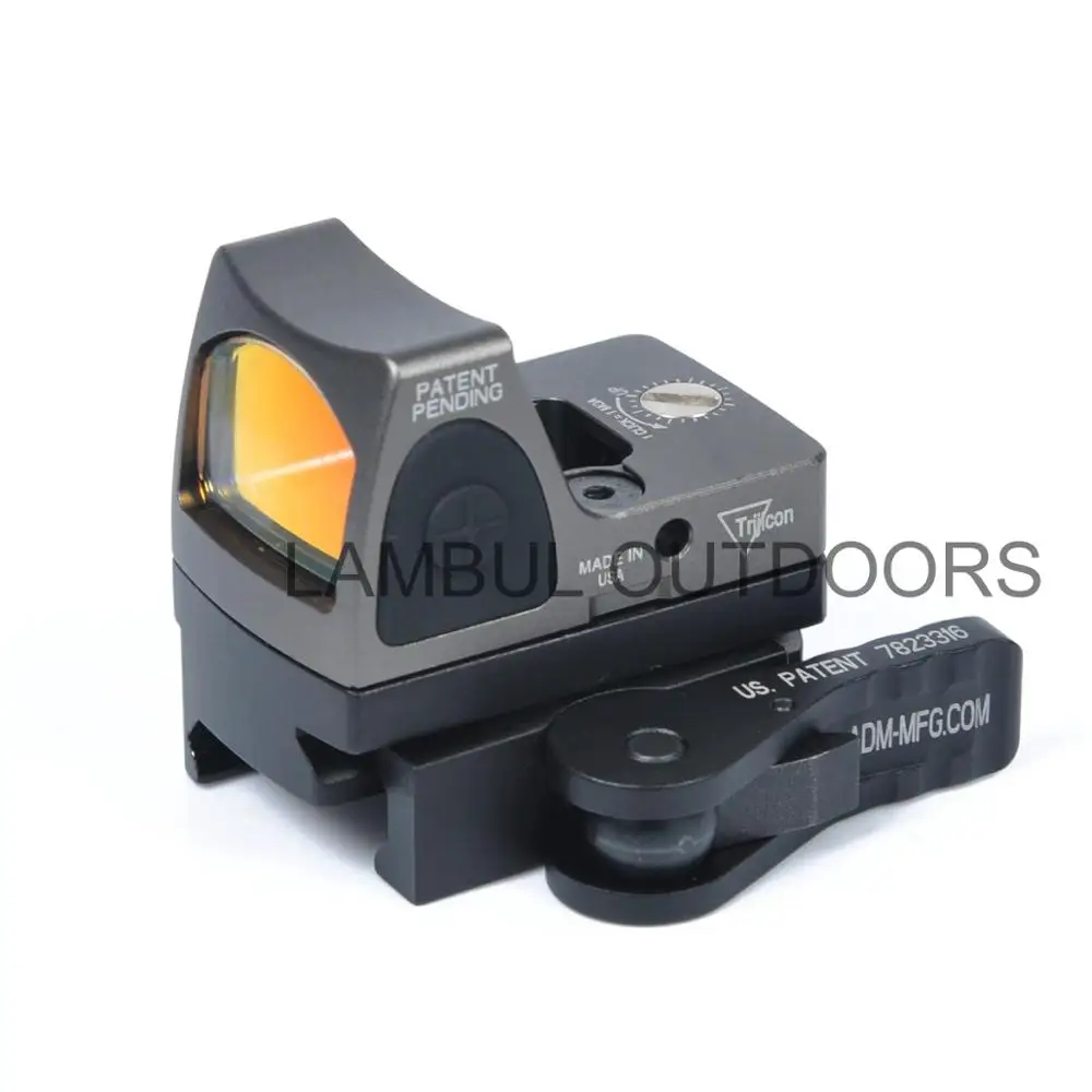 

LAMBUL Trijicon RMR Mount Mini Red Dot Sight QD Co-Witness Mount Riser Plate Anti Recoil fit 20mm Weaver Picatinny Rail Rifle