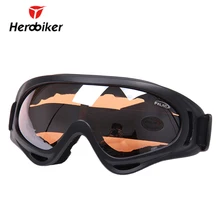 HEROBIKER Outdoor Sports Snowboard Ski Goggles X400 UV400 Airsoft Paintball Motorcycle Motocross Off-Road Riding Glasses Eyewear