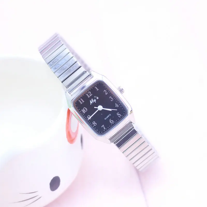 Новые модные кварцевые женские часы, креативные часы с ремешком, импортные товары, трендовые женские квадратные часы
