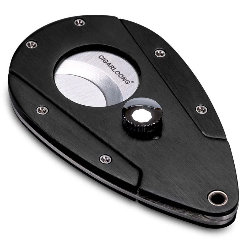 

Cigar cutter portable sharp double-edged blade cigar knife cigar scissors CC-0109