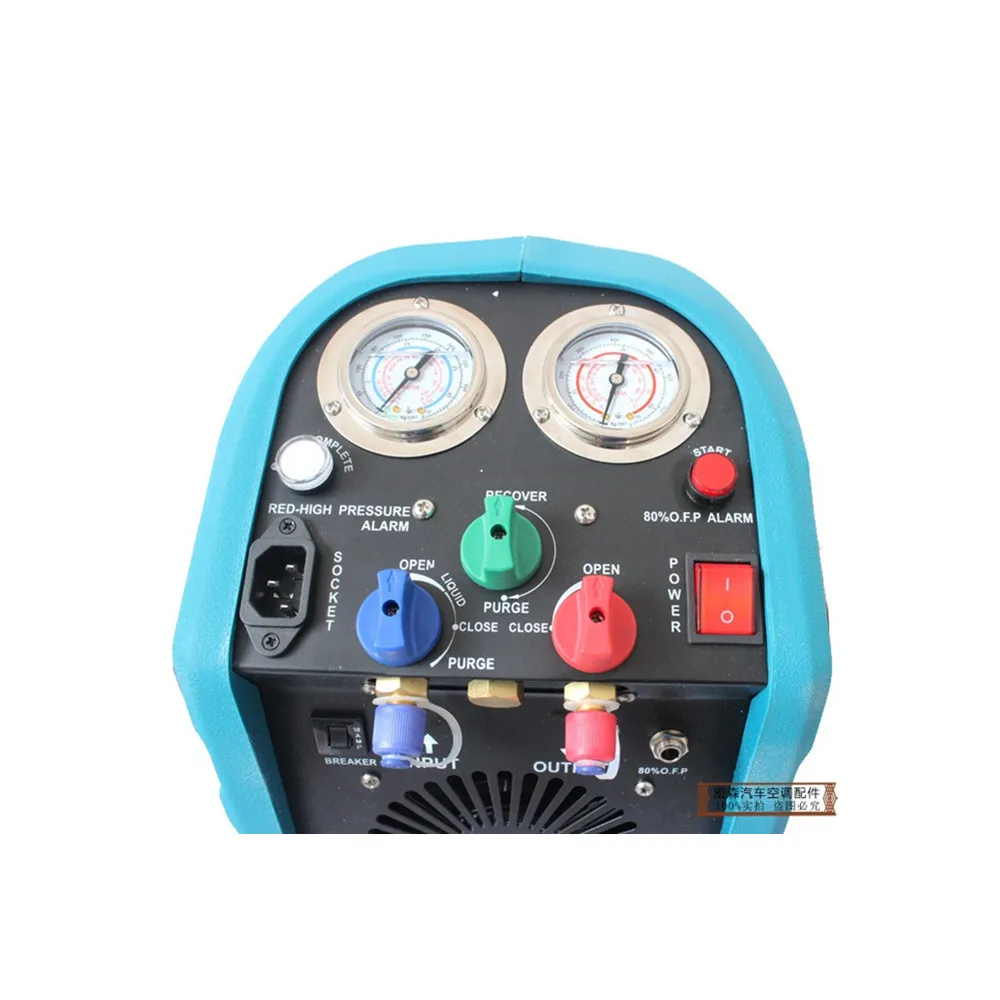 Air conditioning refrigerant recovery refrigerant charging machine