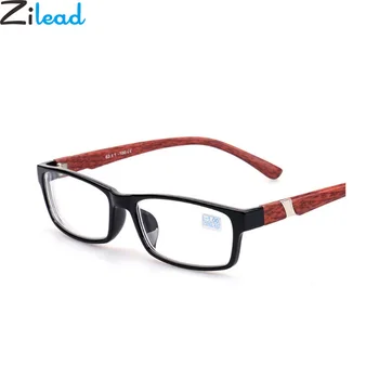 

Zilead New Wood Grain Anti-blue Light Myopia Glasses Brand Full Frame Nearsighted Eyewear Short-sight For Women&Men-1.0to-6.0