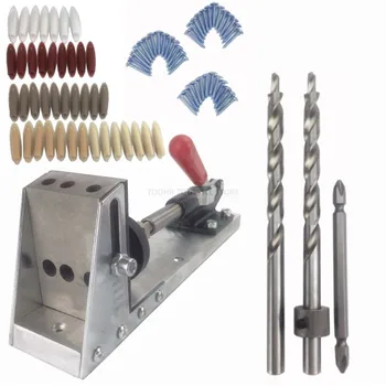 Woodworking Pocket Hole Jig System Guide Inclined Hole Drill Tools Camp Base Drill Bit Kit Inclined hole Punch locator tool DIY
Woodworking Pocket Hole Jig System Guide Inclined Hole Drill Tools Camp Base Drill Bit Kit Inclined hole Punch locator tool DIY