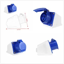 16 ампер 3 уличная Всепогодная розетка 220-250 В непогоды IP44 караван Camper use