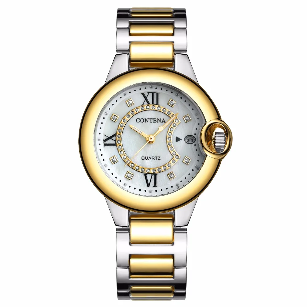 Серебряные, золотые наручные часы, женские часы, женские роскошные брендовые знаменитые женские часы, кварцевые часы, золотые, Montre Femme, Relogio Feminino