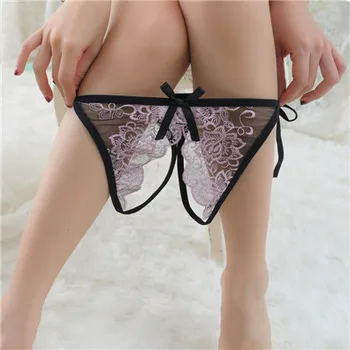 

2019 NEW Spring Sexy Appeal Transparent Women's underwear Luxury lace Thin strap Thong T pants Women string lovely Panties