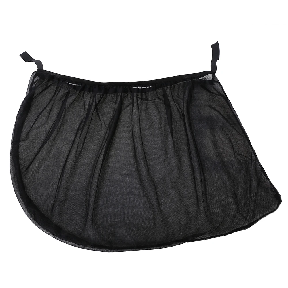 

2 Pcs Mesh Fabric Auto Sun Visor Shade Cover Shield UV Protector Black Sunshade Curtain Car Rear Side Window Sun Shade