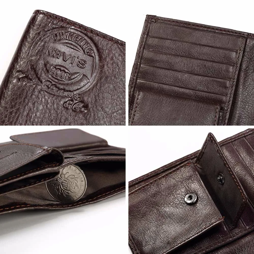 KAVIS Genuine Leather Wallet Men Passport Holder Coin Purse Magic Walet PORTFOLIO MAN Portomonee Mini Vallet Passport Cover KAVIS Genuine Leather Wallet Men Passport Holder Coin Purse Magic Walet PORTFOLIO MAN Portomonee Mini Vallet Passport Cover
