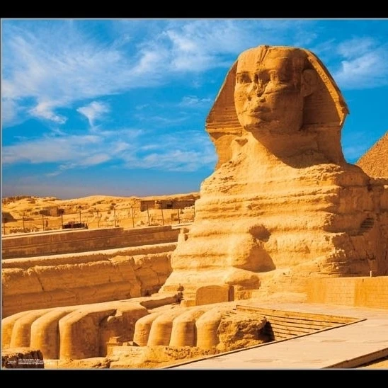 The Great Sphinx Of Giza Laminated & Framed Poster Print (34 x 22)
