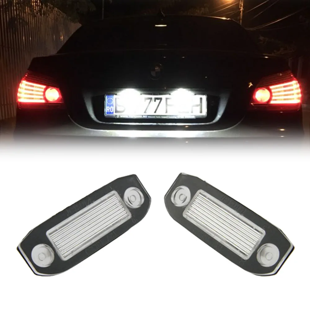18SMD 7000K white LED License plate lamp for VOLVO S80 V70 CX70 V50
