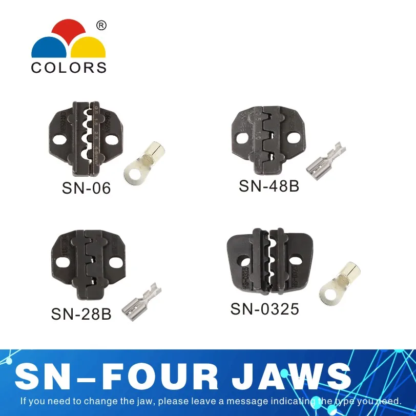 Цветной инструмент для обжима, sn-2549 щипцы для зачистки, плоскогубцы, Кабельные Инструменты, резак, обжимные резаки, Набор плоскогубцев Alicate, щипцы sn 2549 - Цвет: Four jaws